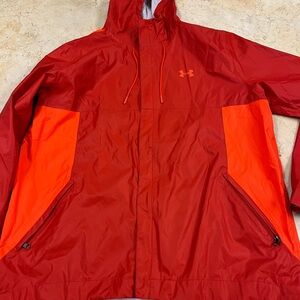 Under Armour Men's Red and Orange Jacket